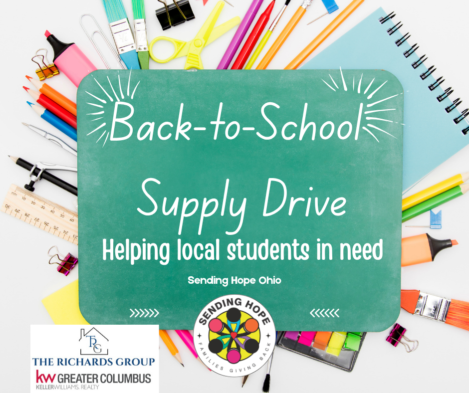 Sending Hope Ohio Back-to-School Supply Drive — helping local students in need.