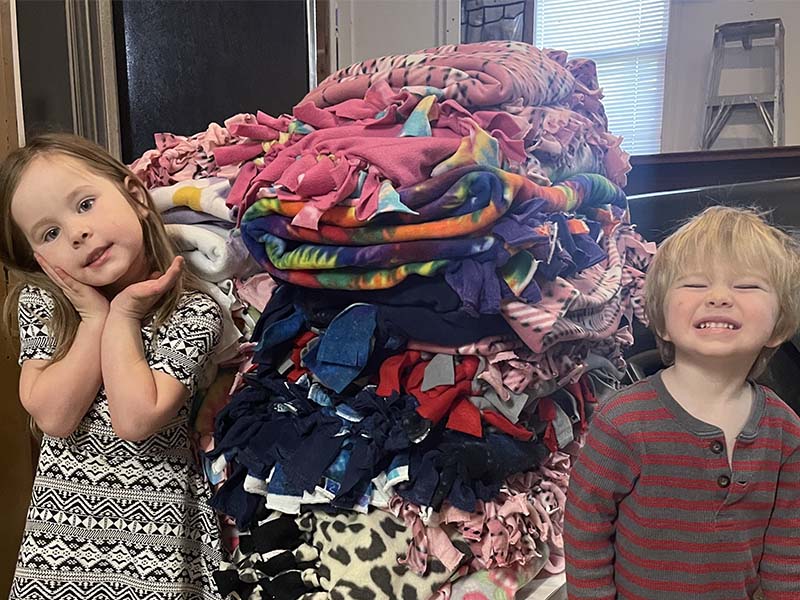 homemade blankets McDonald House