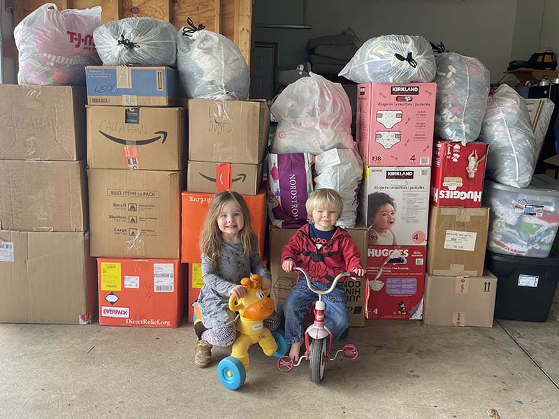 Callahan Murphy Hare Foundation bikes, toys, clothing